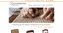 Desktop Screenshot of flechtarbeiten.de